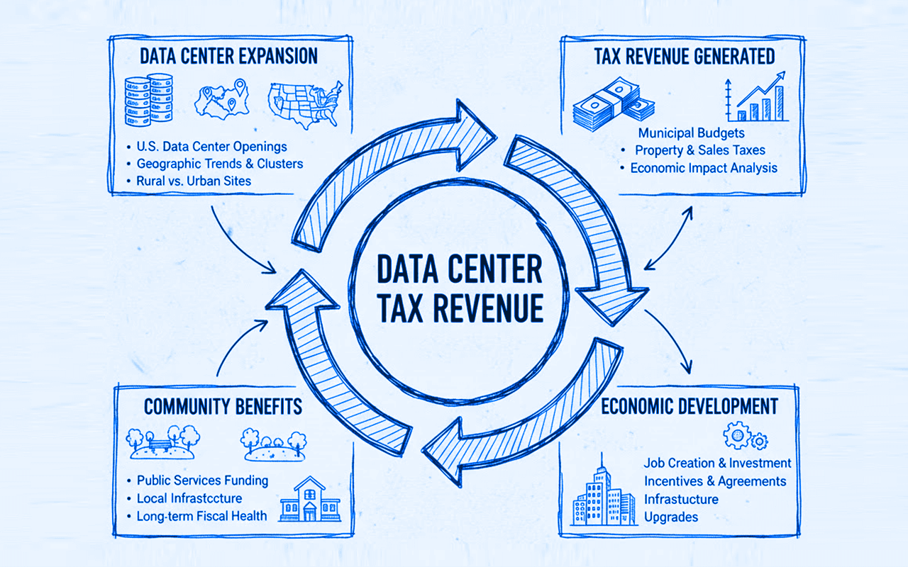 Where Are Data Centers Opening and How Much Are Cities Making? 2025 Municipal Revenue Analysis